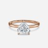 heart cut diamond ring solitaire settings