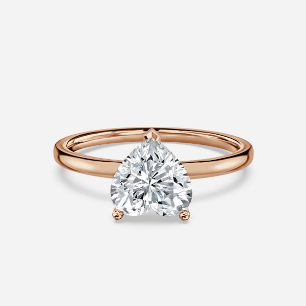 heart cut diamond ring solitaire settings