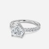 hidden halo heart cut engagement rings