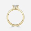 hidden halo heart engagement ring yellow gold