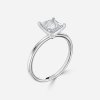 hidden halo pear engagement ring white gold