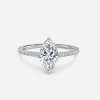 marquise solitaire hidden halo engagement ring