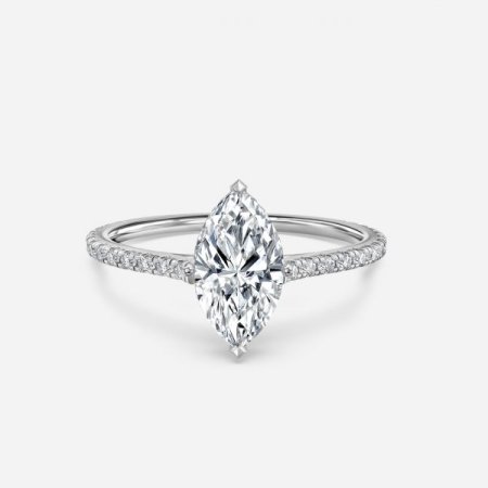 Nanami Marquise Hidden Halo Engagement Ring Nanami Marquise Hidden Halo Engagement Ring