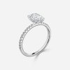oval cut 2 carat diamond diamond band ring