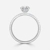 oval cut diamond band wedding band white gold
