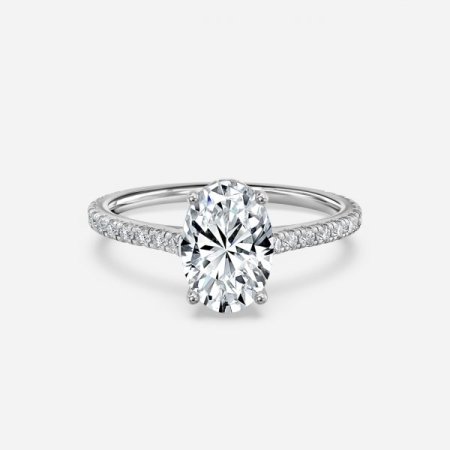 Nanami Oval Hidden Halo Engagement Ring Nanami Oval Hidden Halo Engagement Ring