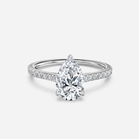 Nanami Pear Hidden Halo Engagement Ring Nanami Pear Hidden Halo Engagement Ring
