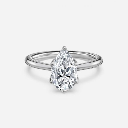 Isoke Pear Solitaire Engagement Ring