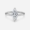 platinum solitaire marquise ring