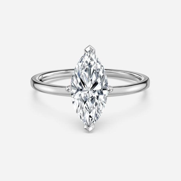 platinum solitaire marquise ring