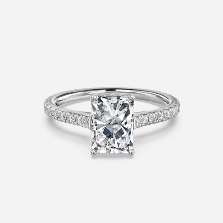 Nanami Radiant Hidden Halo Engagement Ring Nanami Radiant Hidden Halo Engagement Ring