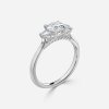 round cut 2 carat diamond three stone ring