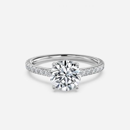 Nanami Round Hidden Halo Engagement Ring Nanami Round Hidden Halo Engagement Ring
