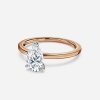 solitaire pear cut engagement ring