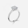 white gold asscher engagement ring
