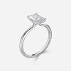 white gold radiant cut diamond ring wedding