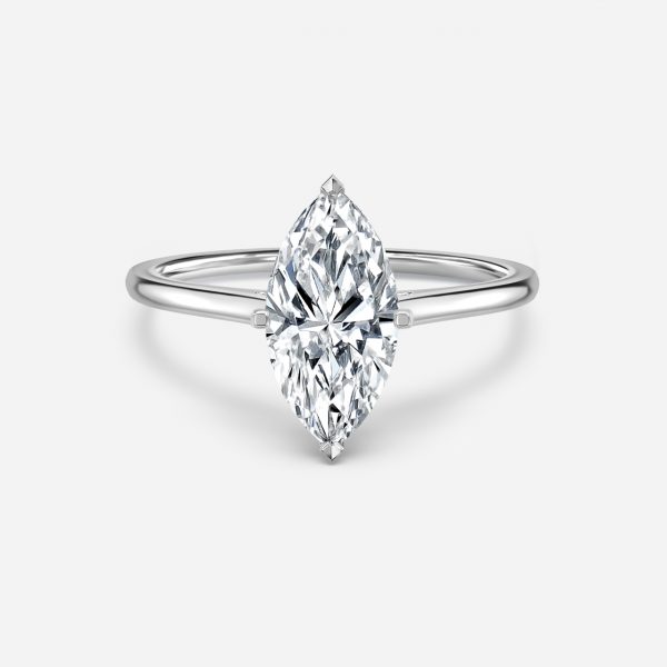 women marquise cut solitaire diamond ring
