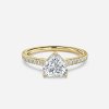 yellow gold heart engagement ring hidden halo