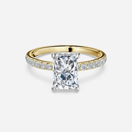 Sadie Radiant Hidden Halo Engagement Ring