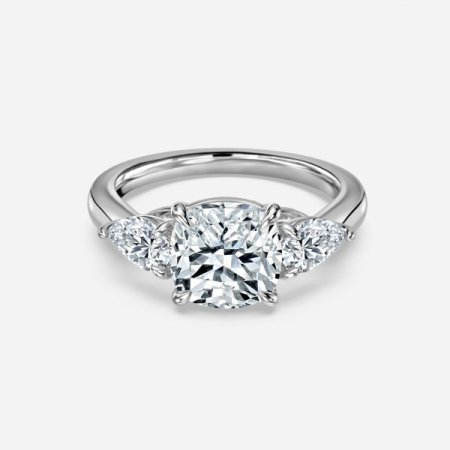 Olina Cushion Three Stone Engagement Ring Olina Cushion Three Stone Engagement Ring
