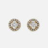 round-diamond-bezel-stud yellow gold
