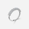 princess cut eternity band white gold