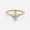 marquise diamond yellow gold ring