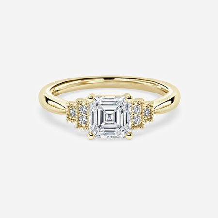 Fiona Asscher Three Stone Engagement Ring Fiona Asscher Three Stone Engagement Ring