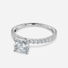 white gold band diamond engagement ring