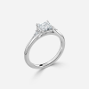 white gold bezel set solitaire ring