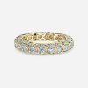 1.80 ct round cut yellow gold eternity ring