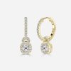 halo set cushion diamond yellow gold