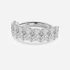 wedding ring radiant 1ct white gold