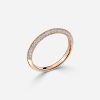 14k rose gold round cut full band