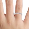 14k white gold round cut diamond wedding ring
