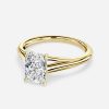 14k yellow gold solitaire radiant diamond ring