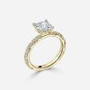 2 ct twisted princess engagement ring band
