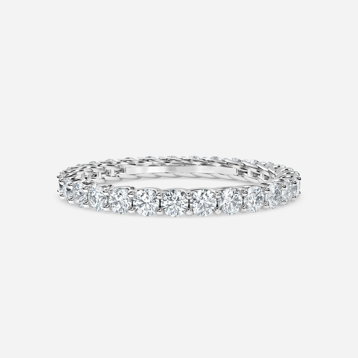 White gold classic wedding ring