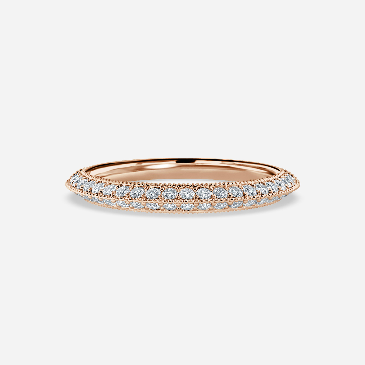 angelic wedding ring in rose gold