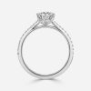 cathedral ronud engagement ring