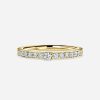 channel setting yellow gold wedding ring