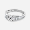 cushion shape fancy band white gold anniversary ring