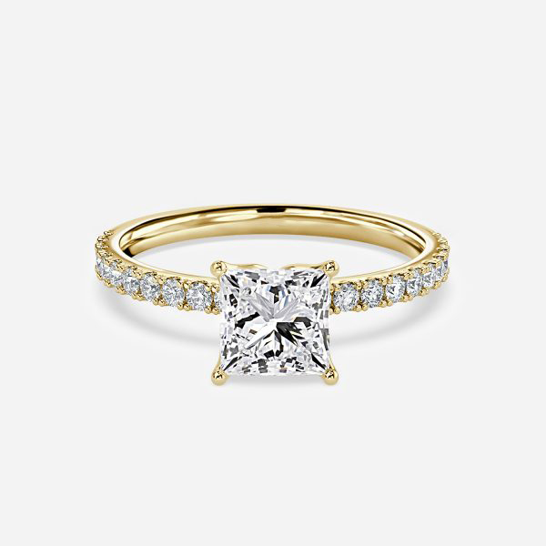 diamond band yellow gold wedding ring
