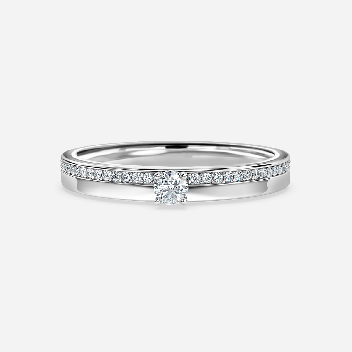 diamond white gold wedding ring