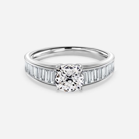 Vri Cushion Unique Engagement Ring