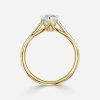 heart diamond yellow gold anniversary ring