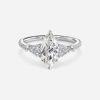 marquise cut diamond engagement white gold ring