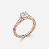 oval diamond engagement ring rose gold