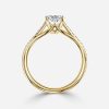 oval diamond yellow gold anniversary ring