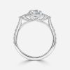 oval solitaire diamond white gold engagement ring